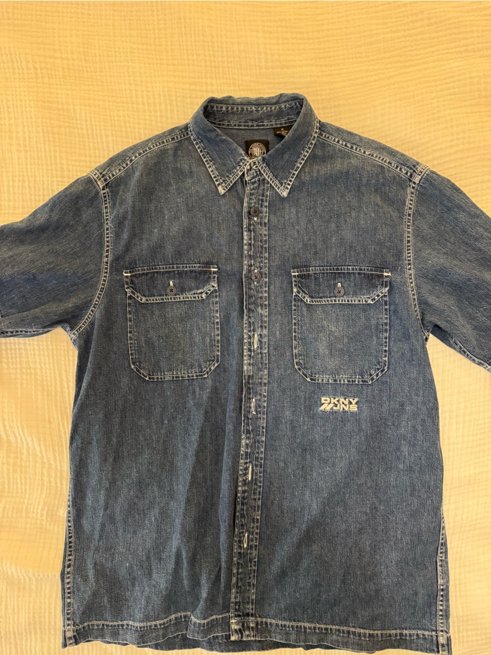 Vintage DKNY Dark Blue Denim Shirt